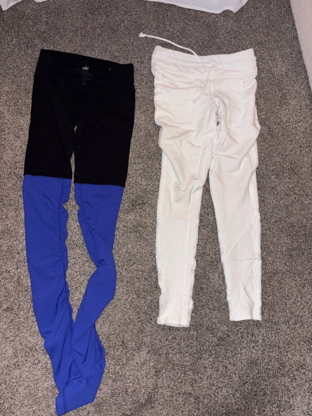 Free People white and alo pants